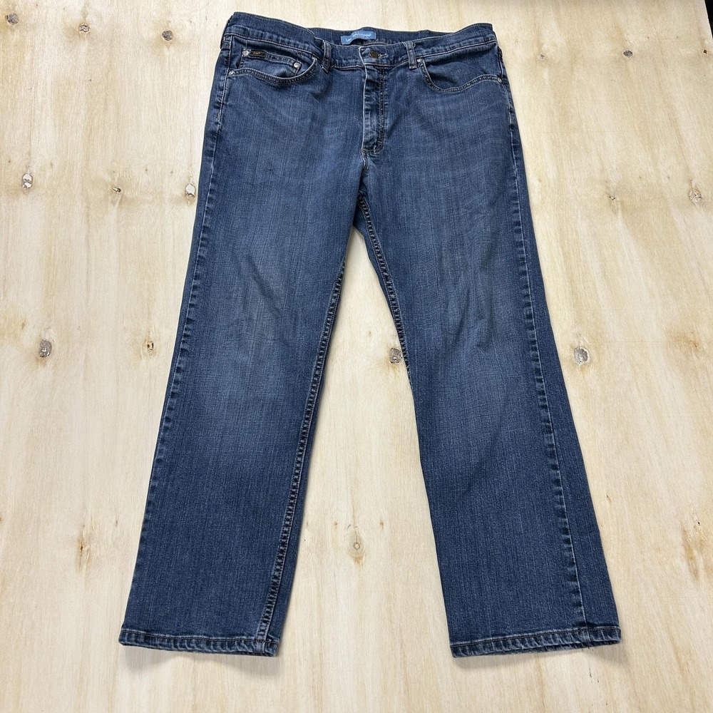 Lee Premium Select Jeans Mens 36x29 Medium Wash Blue Denim Classic Straight